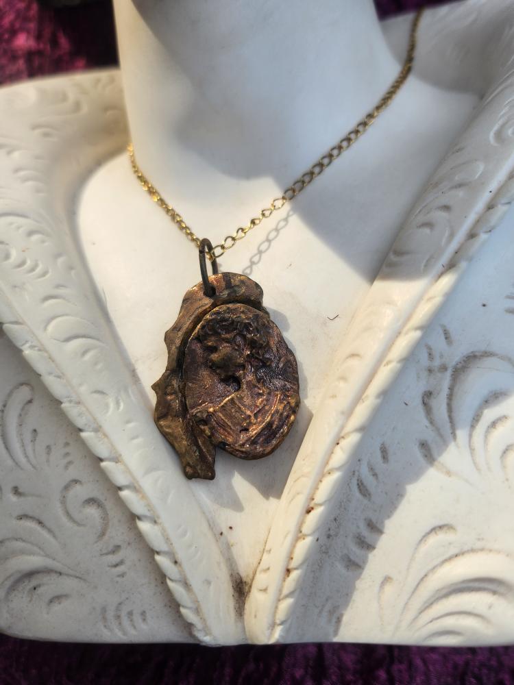 Handmade Roman Bronze Medallion