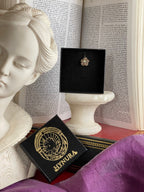 Eternal Bloom Collection – Handmade Bronze Flower Pendant with Yellow Opal Crystal