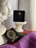 Eternal Bloom Collection – Handmade Bronze Flower Pendant with Light Pink Crystal