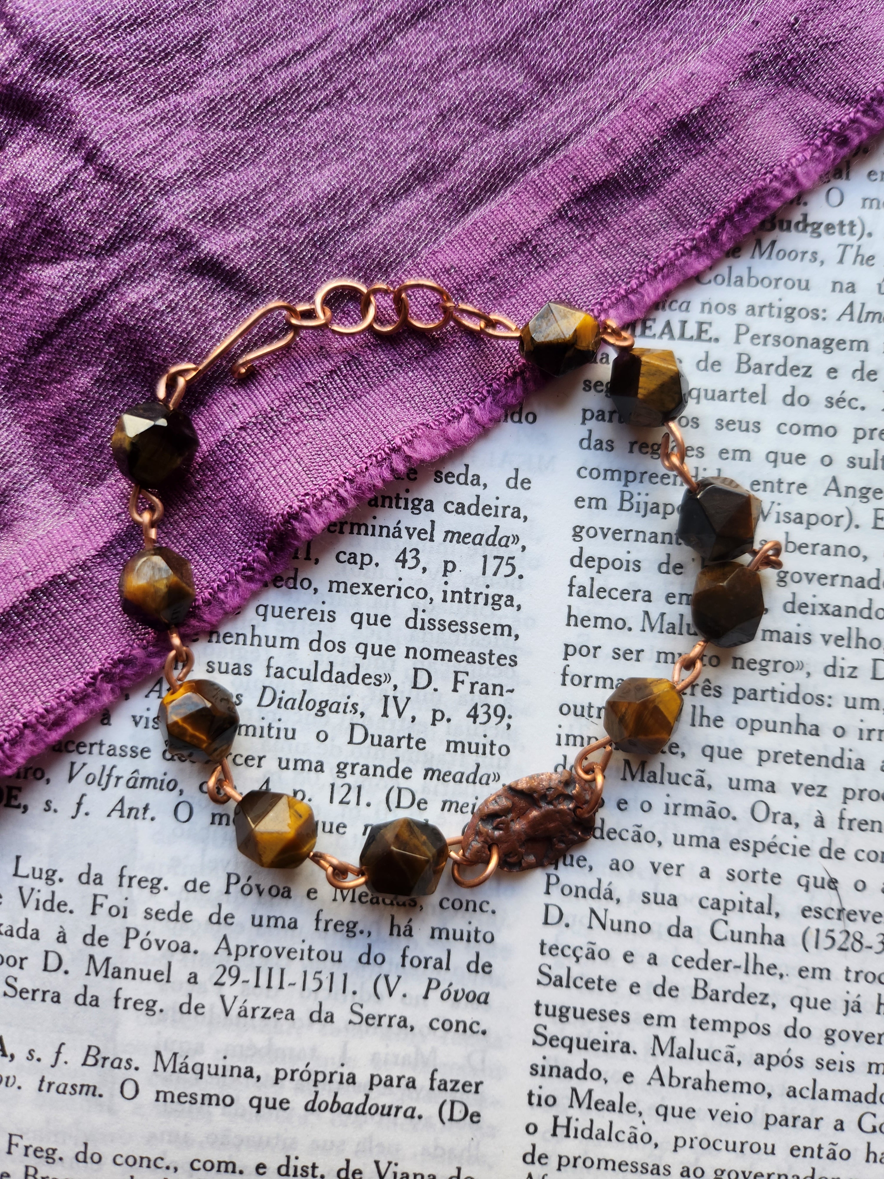 Mystic Baroque Collection - Tiger’s Eye & Copper Bracelet