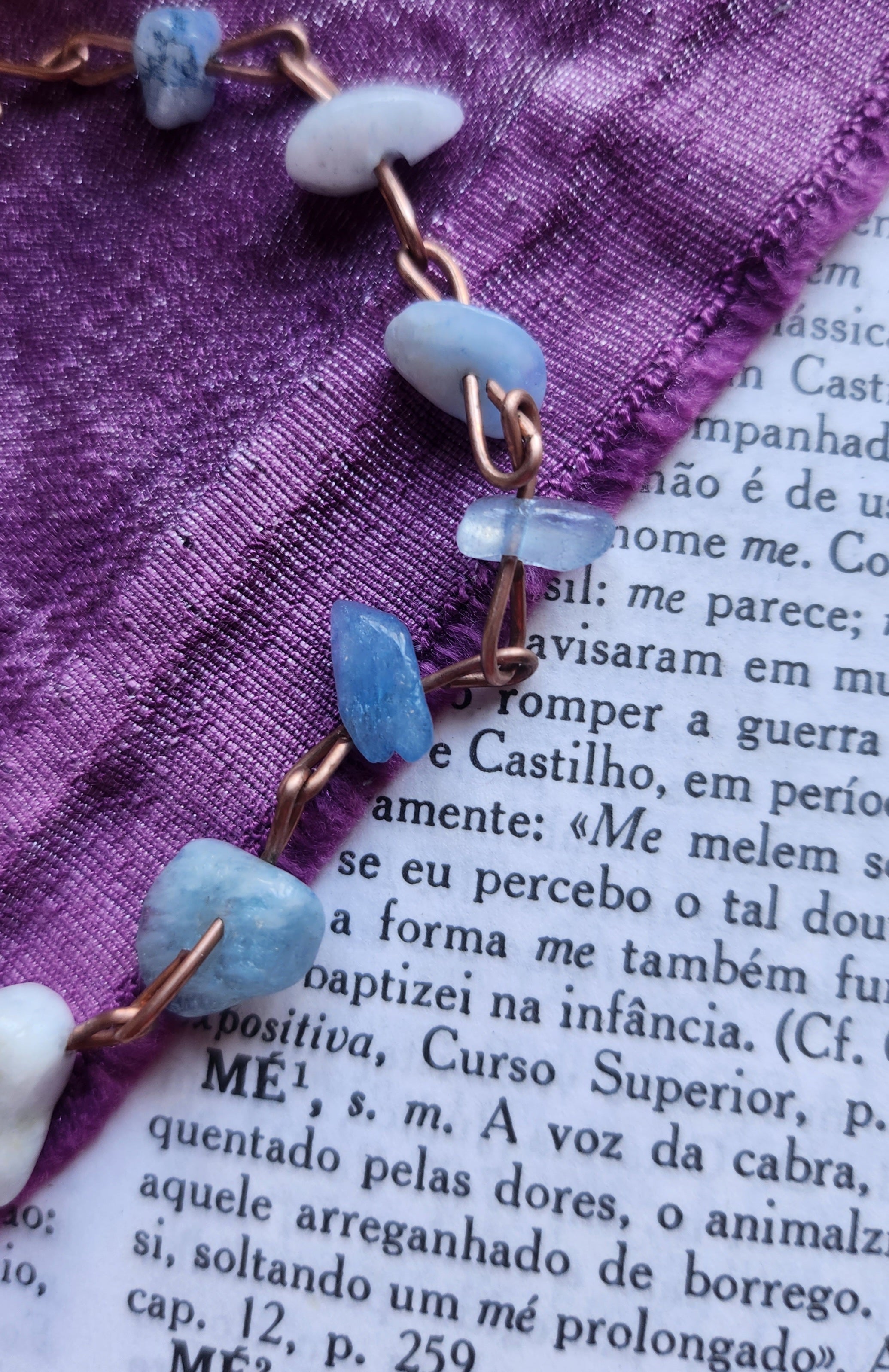 Aquamarine & Copper Bracelet
