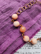 Eternal Bloom Collection - Pink Opal & Copper Bracelet