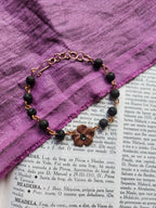 Eternal Bloom Collection - Volcanic Stone & Copper Bracelet