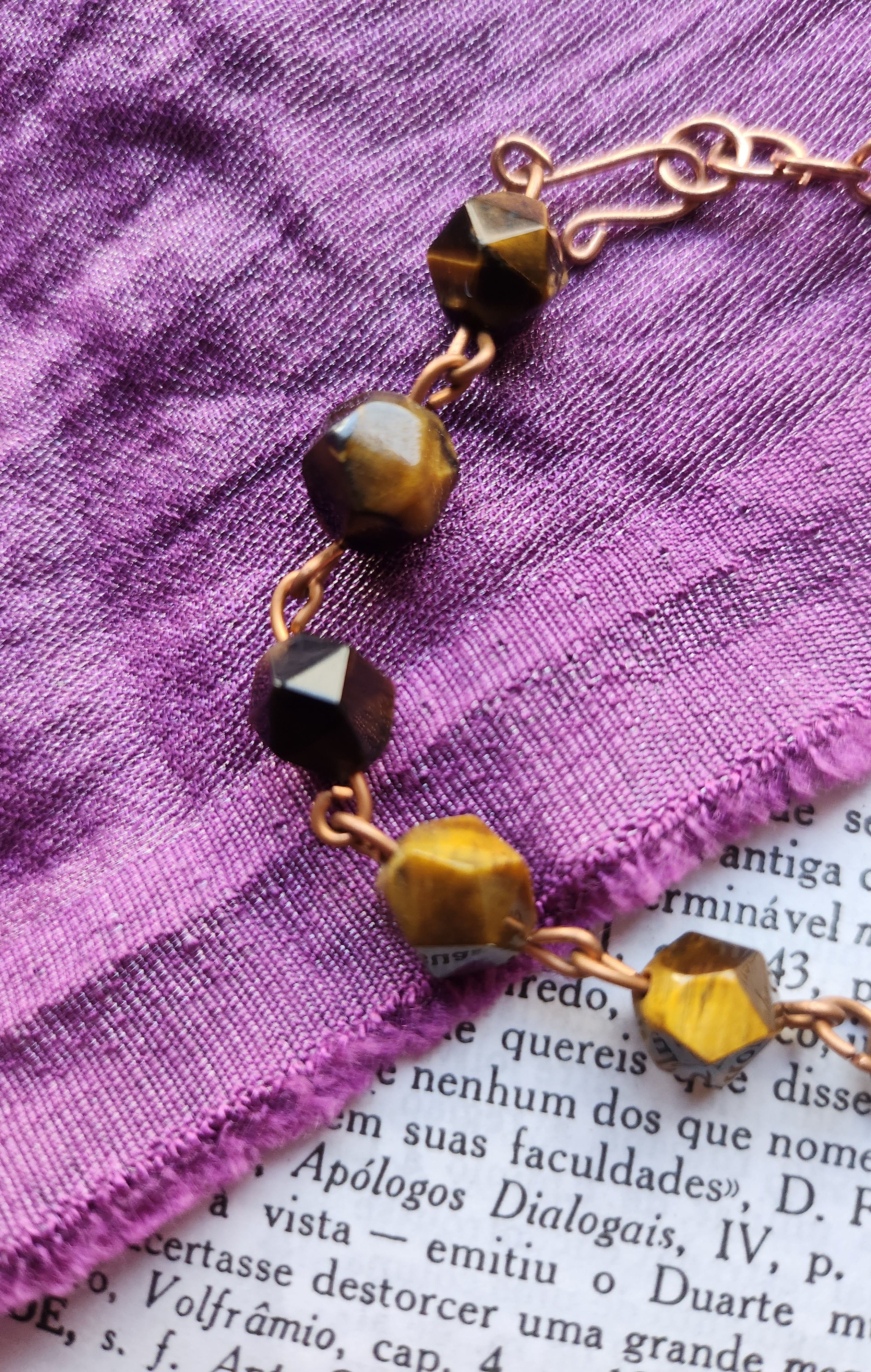 Echoes Of Heaven Collection - Tiger’s Eye & Copper Bracelet