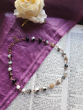Collar de ágata de Botsuana y cobre