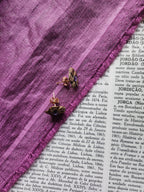 Eternal Bloom Collection – Handmade Crystal Flower Earrings with Tanzanite Crystal